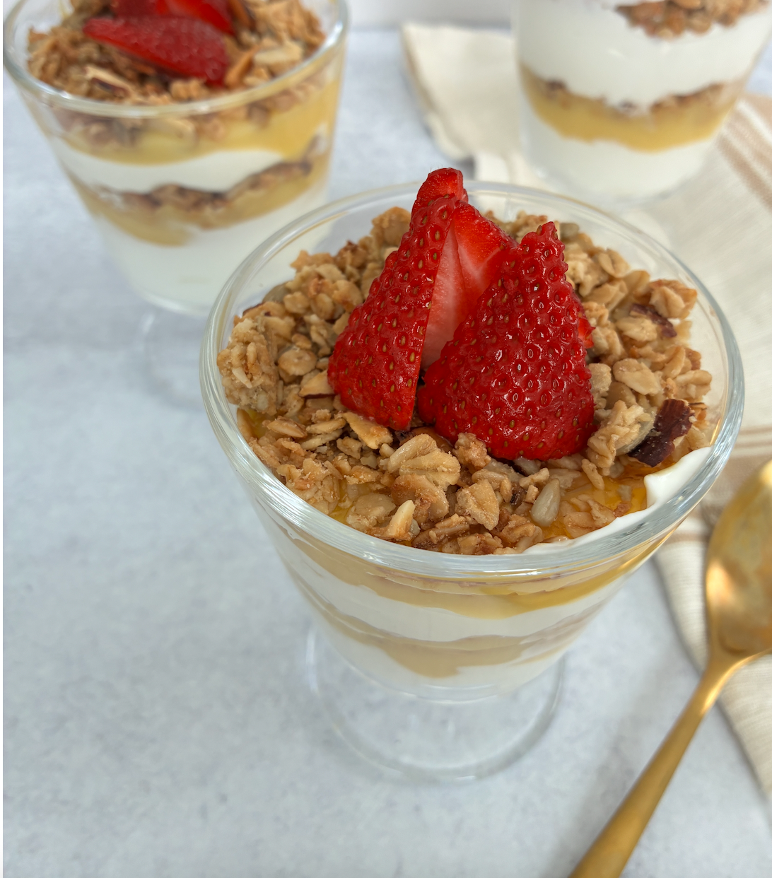 Lemon & Strawberry Parfait