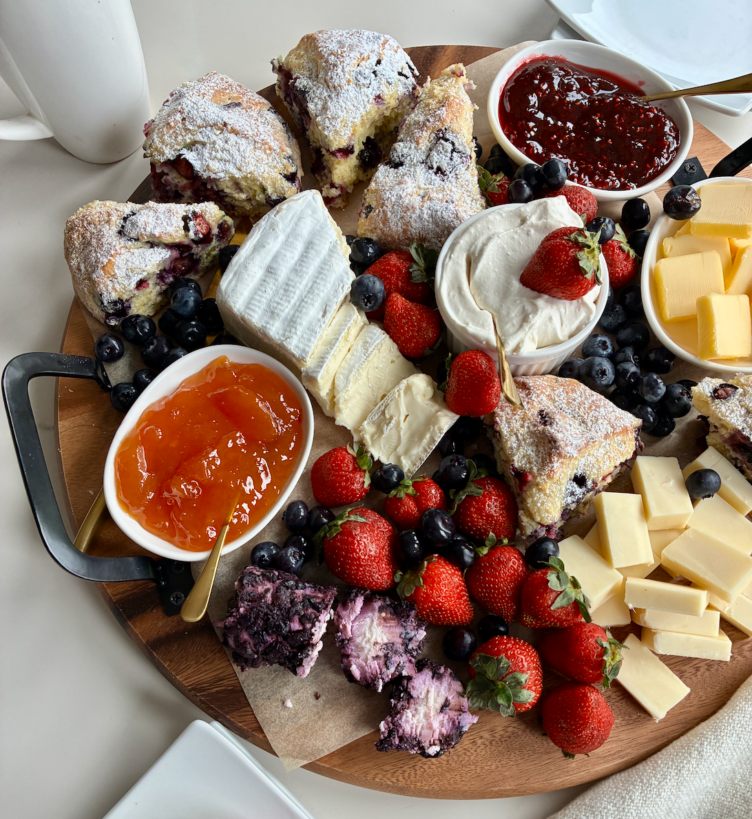 Blueberry & Lemon Scone Breakfast Board